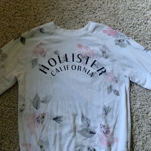 Floral Hollister Crew Neck